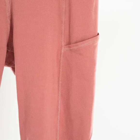 Lululemon Fast and Free Crop II 19" *Non-Reflective Cool Cherry Tint | 4 - Picture 4 of 10